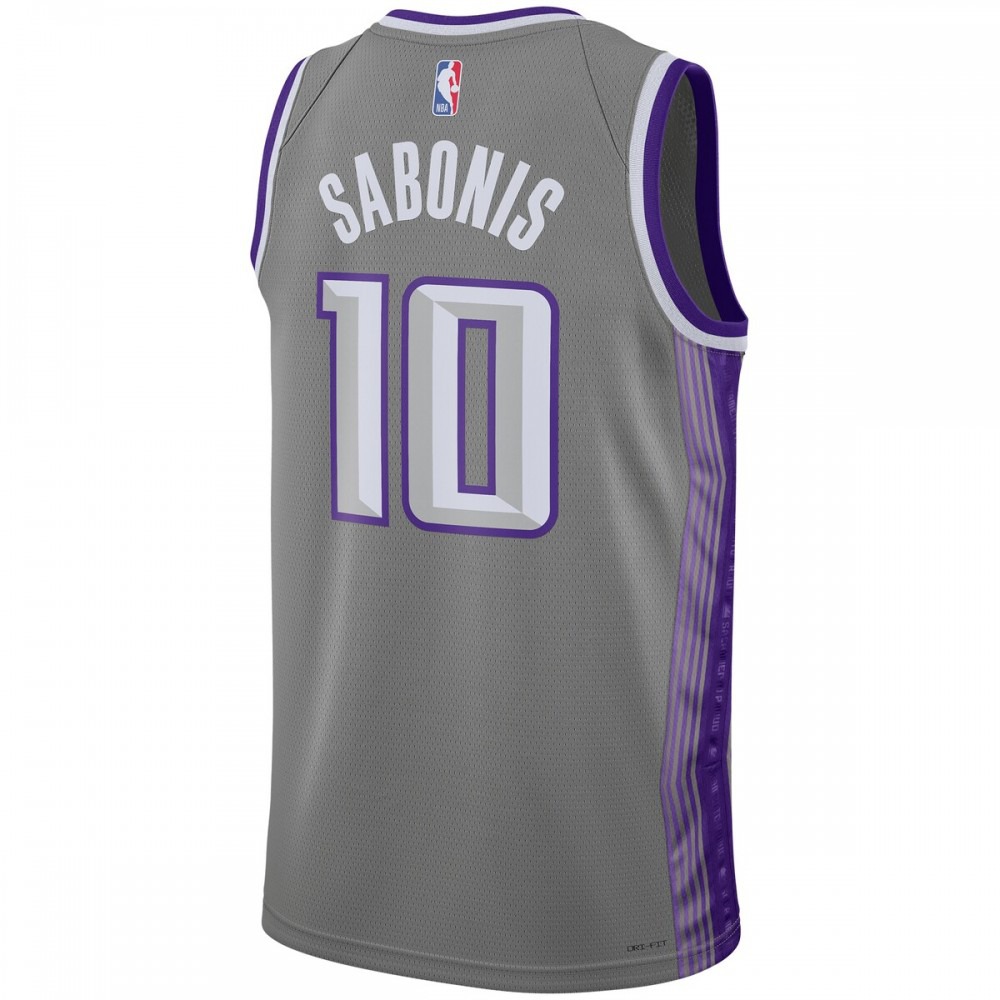 Domantas Sabonis Sacramento Kings Unisex 2022/23 Swingman Jersey - City Edition - Anthracite-Pro Kit Vault | Brand New 26/27 Sports Jerseys